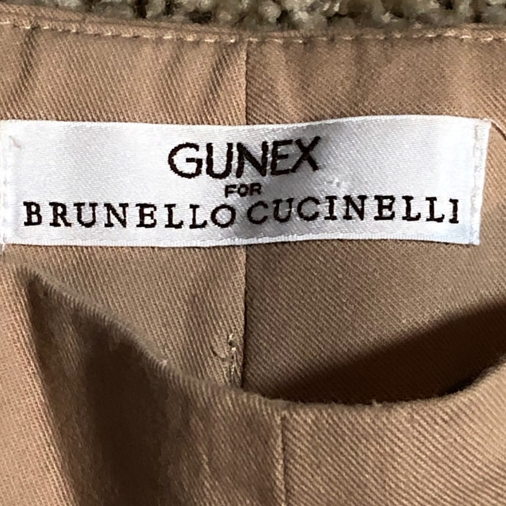 Brunello Cucinelli Light Tan Women's Trousers With Side Slits, Size 6 - Picture 2 of 7